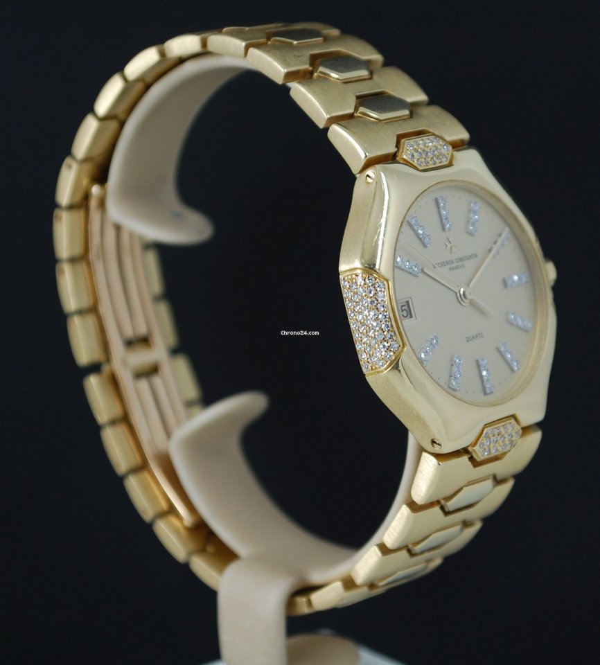 IMG_9081 Vacheron Constantin Mens watch Unisex Quartz Yellow gold 75901 Replica 5