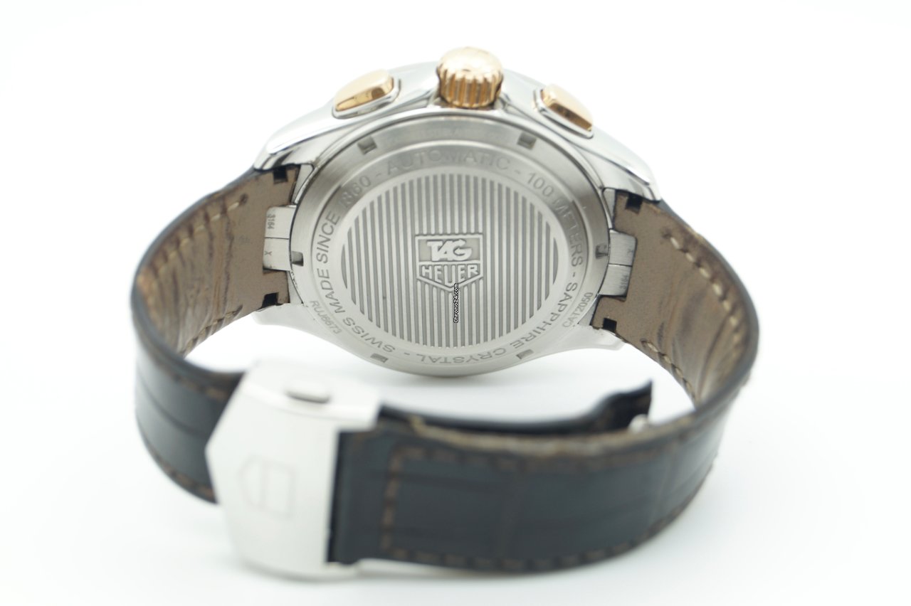 IMG_9081 TAG Heuer Link Calibre 16 Mens watch Unisex Automatic Gold Steel CAT2050.FC6322 Replica 5