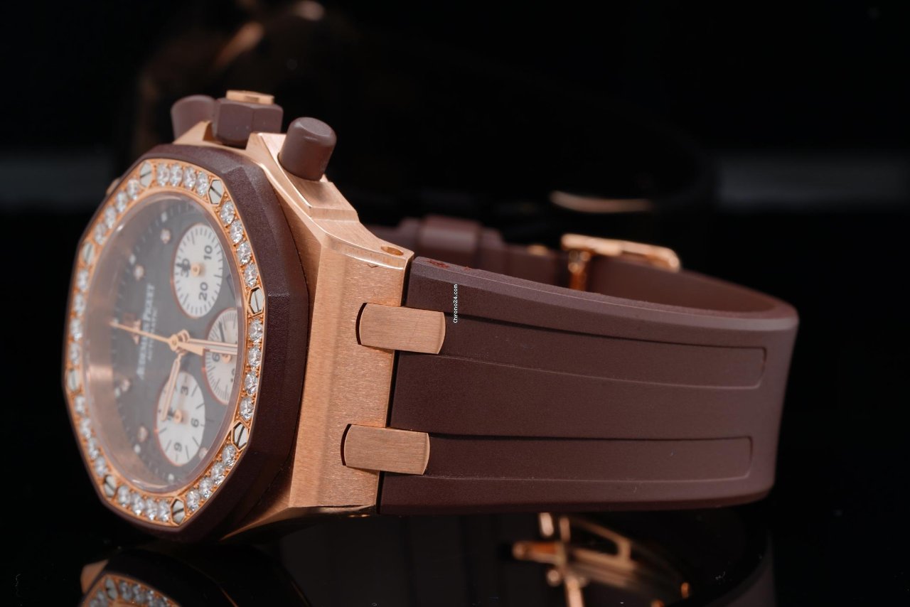 IMG_9081 Audemars Piguet Royal Oak Offshore Lady Womens watch Automatic Rose gold 26287OK.ZZ.D081CR.01 Replica 5