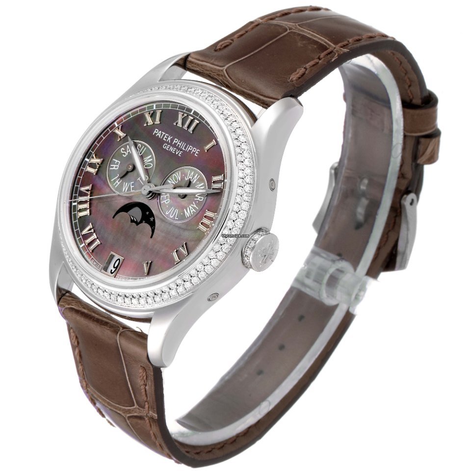 IMG_9081 Patek Philippe Annual Calendar Mens watch Unisex Automatic White gold 4936G - 001 Replica 5