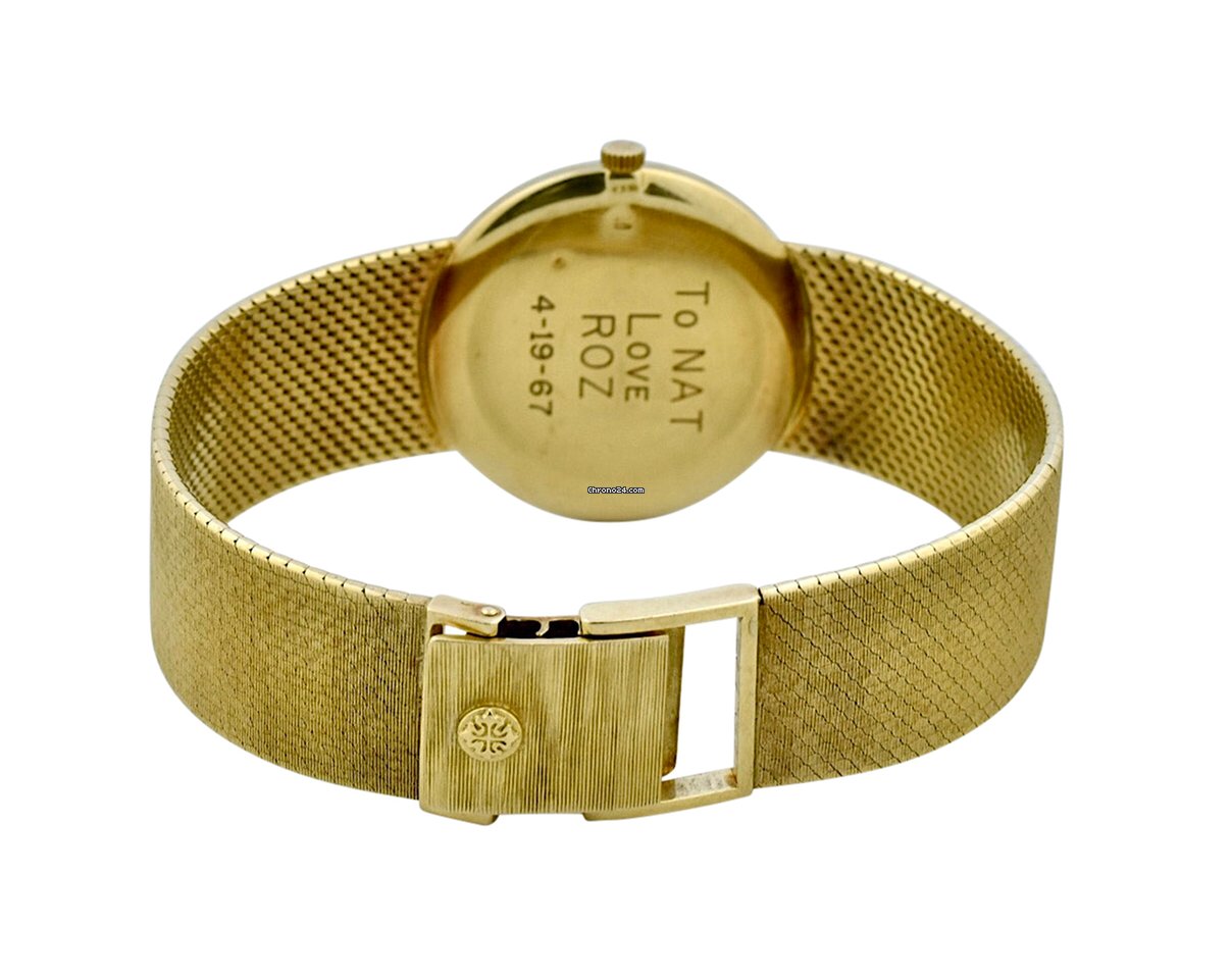 IMG_9081 Patek Philippe Calatrava Mens watch Unisex Manual winding Yellow gold 3513 Replica 5