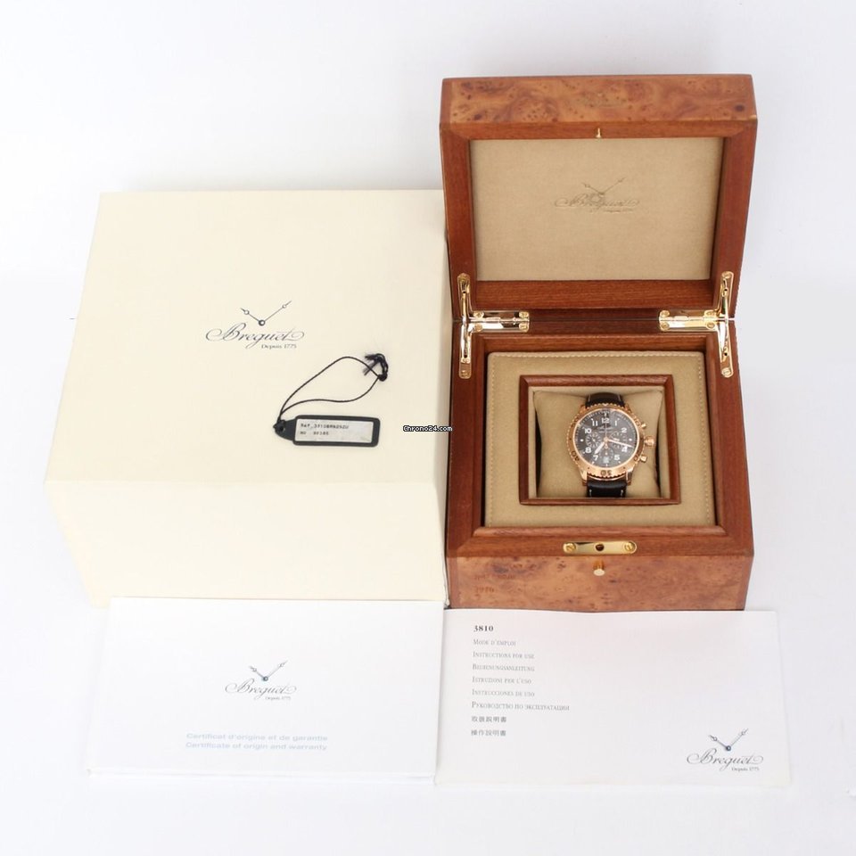Breguet Type XX - XXI - XXII Mens watch Unisex Automatic Rose gold 3810BR Replica 5