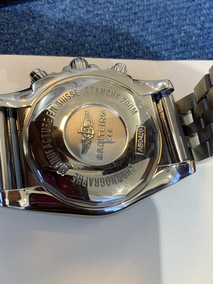 IMG_9081 Breitling Chronomat 44 GMT Mens watch Unisex Automatic Steel AB042011 G745 Replica 5