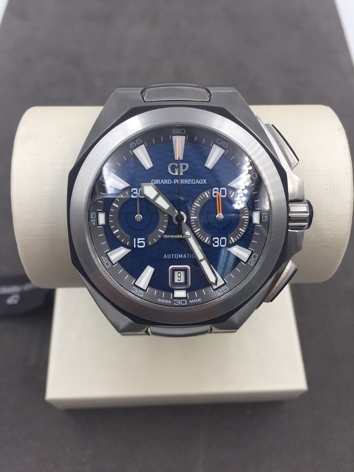 IMG_9081 Girard Perregaux Chrono Hawk Mens watch Unisex Automatic Steel 49970-11-431-11A Replica 5