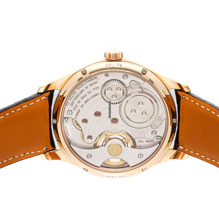 IMG_9081 IWC Portuguese Tourbillon Mens watch Unisex Manual winding Rose gold IW5463-05 Replica 5