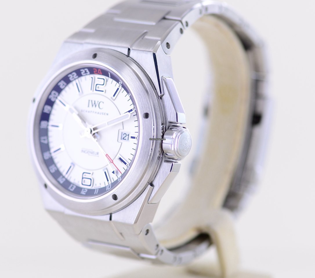 IWC Ingenieur Dual Time Mens watch Unisex Automatic Steel IW324404 Replica 5