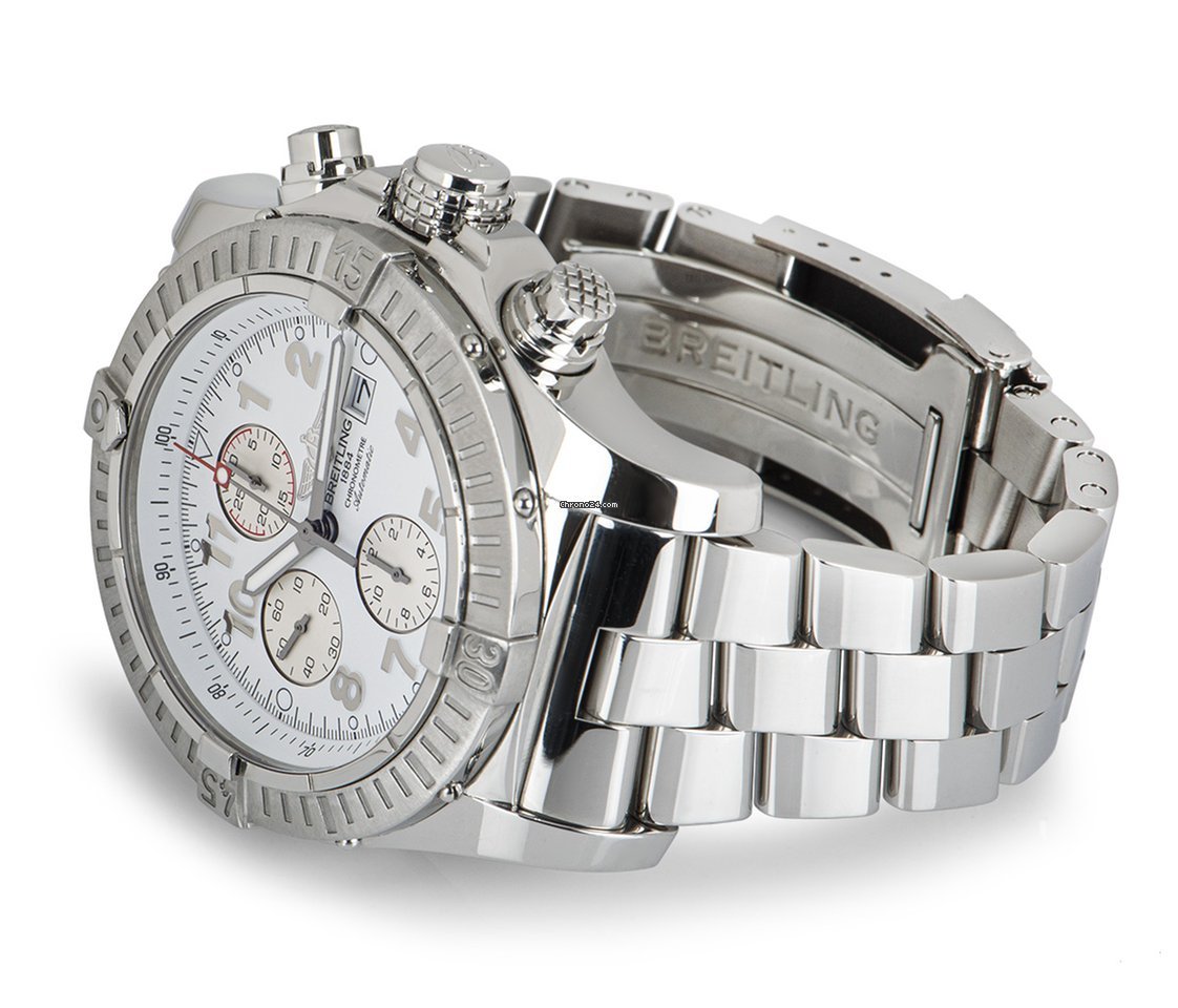 IMG_9081 Breitling Super Avenger Mens watch Unisex Automatic Steel A1337011 A562 Replica 5