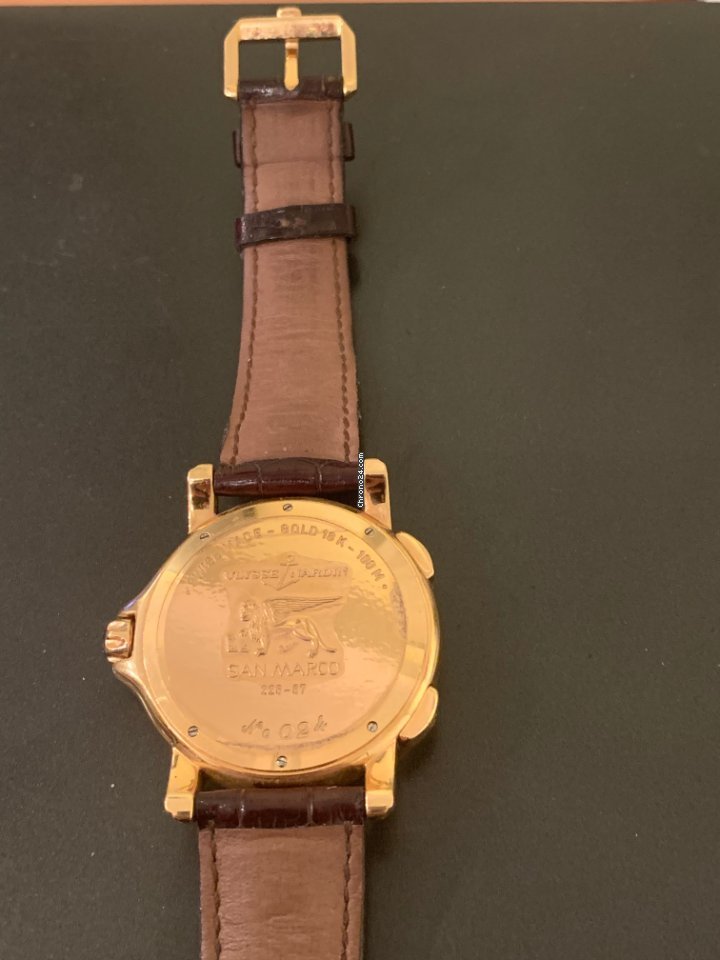 IMG_9081 Ulysse Nardin Mens watch Unisex Automatic Rose gold 226-87 Replica 5