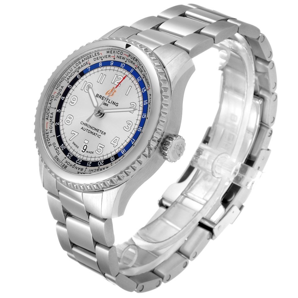 IMG_9081 Breitling Aviator 8 Mens watch Unisex Automatic Steel AB3521U01G1P1 Replica 5
