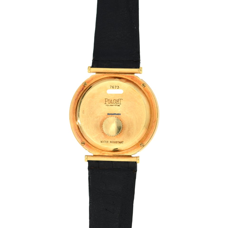 IMG_9081 Piaget Polo Mens watch Unisex Quartz Yellow gold 7673 Replica 5