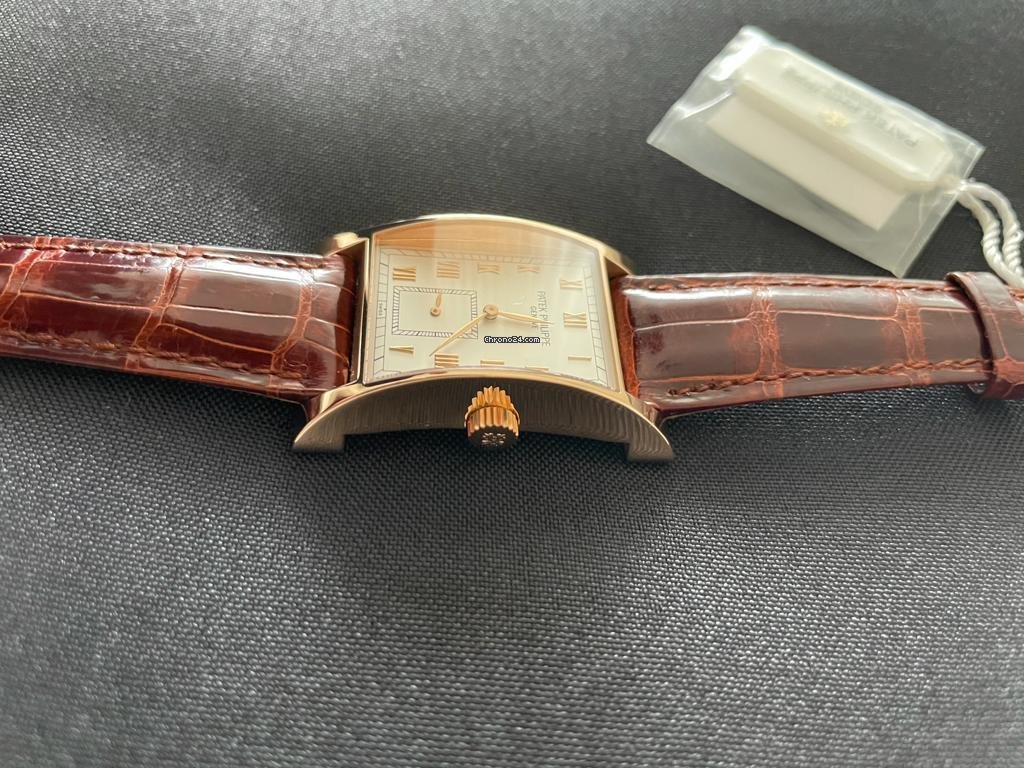 IMG_9081 Patek Philippe Pagoda Mens watch Unisex Manual winding Rose gold 5500 R Replica 5