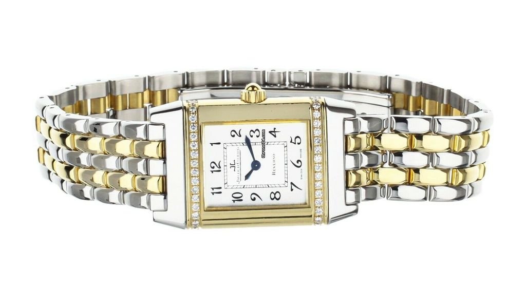IMG_9081 Jaeger-LeCoultre Reverso Womens watch Quartz Gold Steel 265.5.08 Replica 5