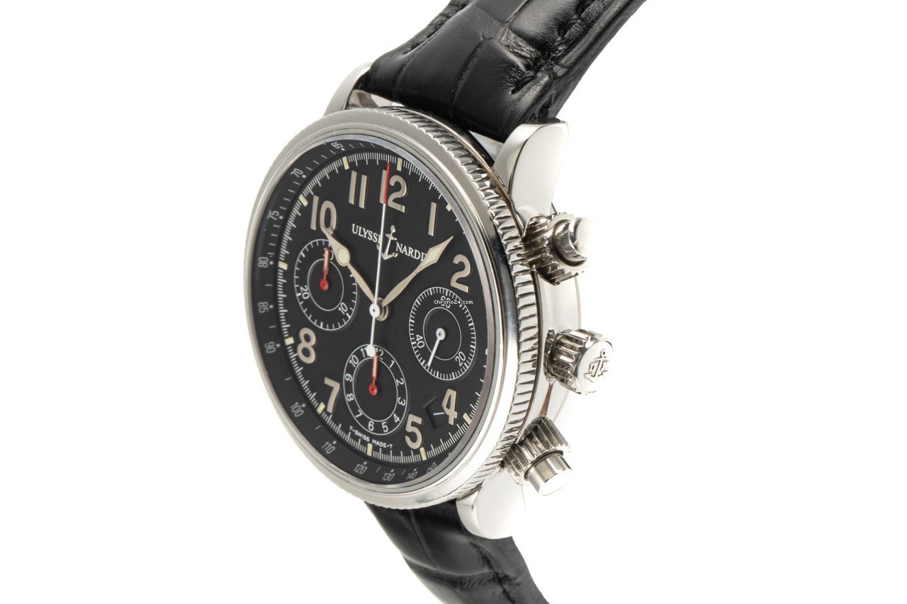 Ulysse Nardin Marine Chronograph Mens watch Unisex Automatic Steel 353-22 Replica 5