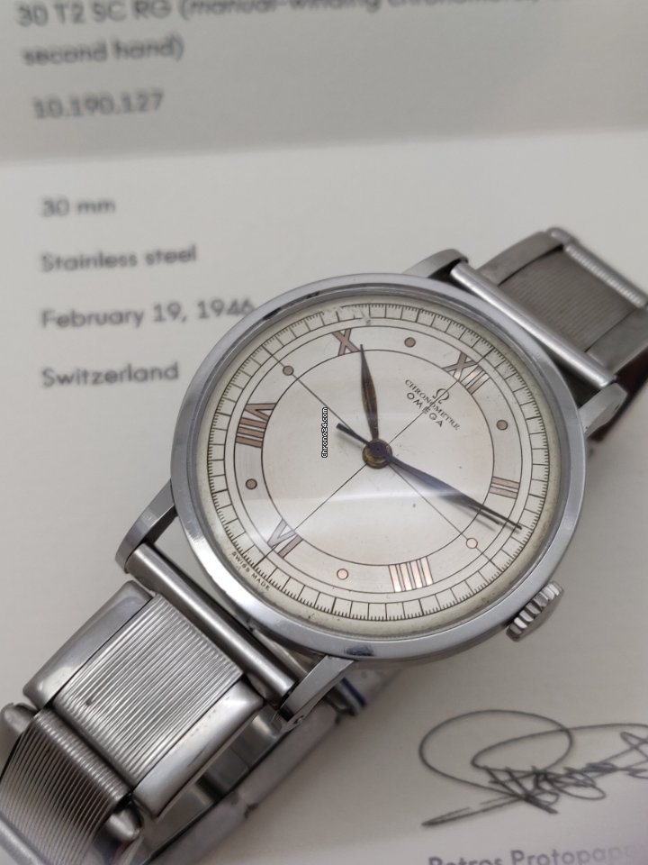 IMG_9081 Omega Mens watch Unisex Manual winding Steel 2367 Replica 5