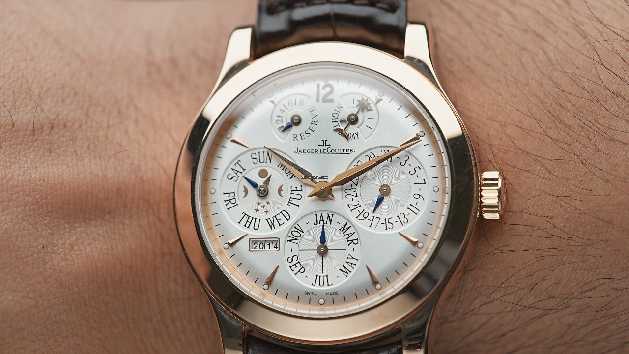 IMG_9081 Jaeger-LeCoultre Master Eight Days Perpetual Manual winding Rose gold Q161242A Replica 5