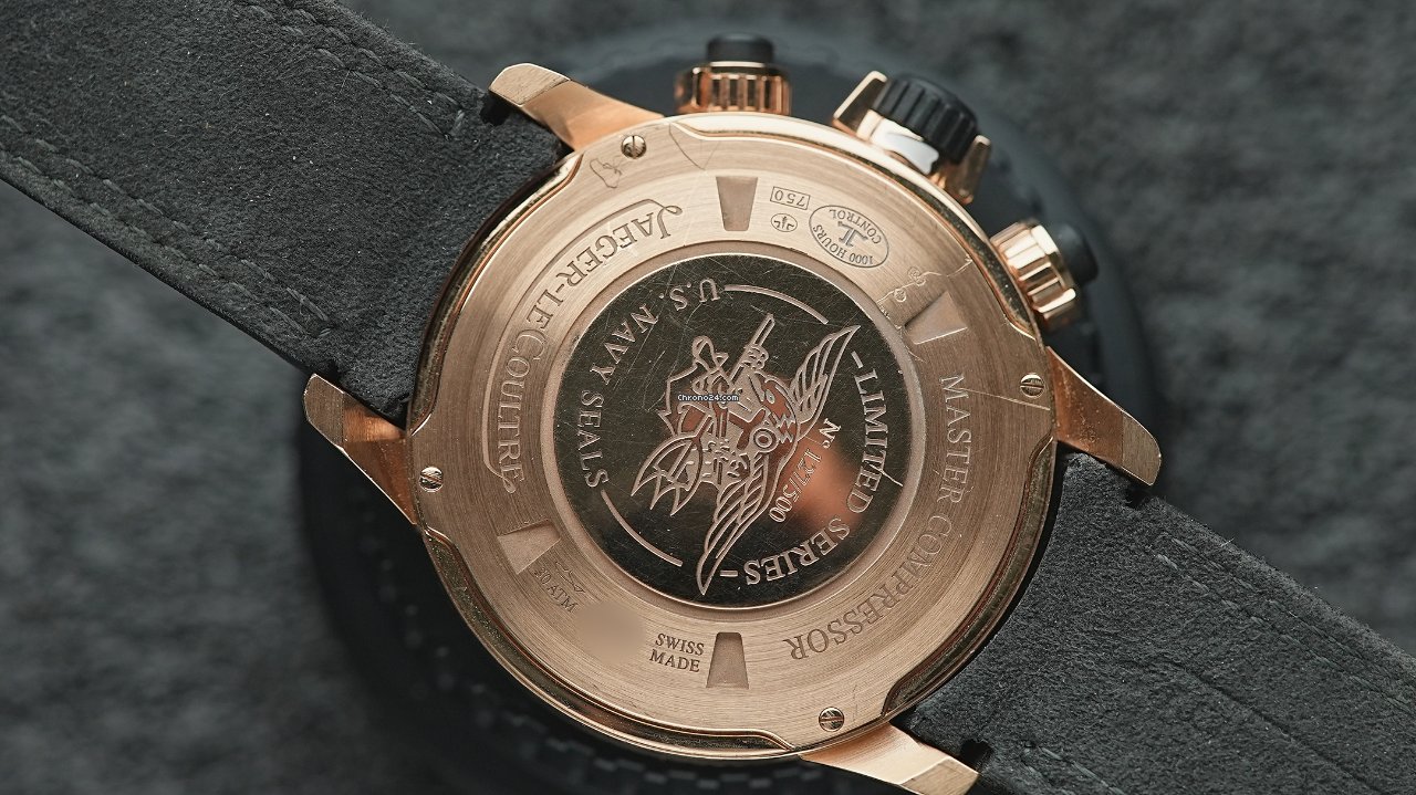 IMG_9081 Jaeger-LeCoultre Master Compressor Diving Chronograph GMT Navy SEALs Mens watch Unisex Automatic Rose gold Q1782470 Replica 5