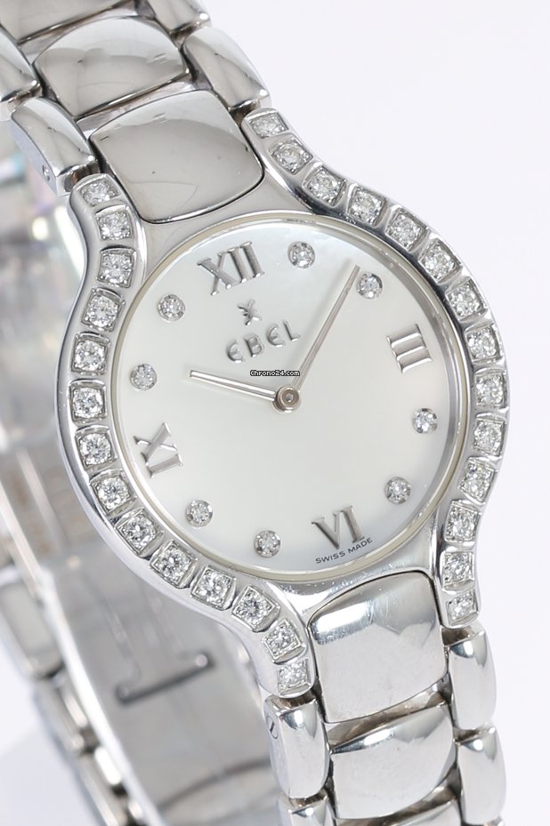 IMG_9081 Ebel Beluga Womens watch Quartz Steel E9157428-20 Replica 5