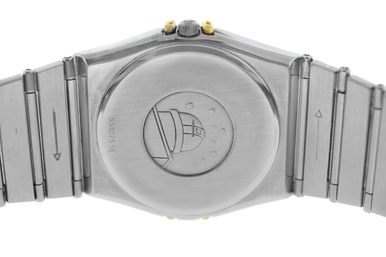 Omega Constellation Day-Date Mens watch Unisex Quartz Gold Steel 396.1069 Replica 5