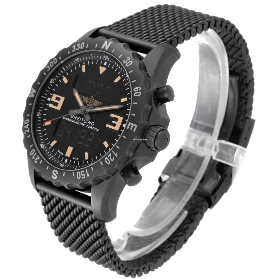 IMG_9081 Breitling Chronospace Military Mens watch Unisex Quartz Steel M78366 Replica 5