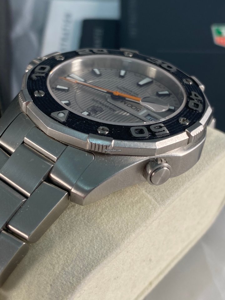 IMG_9081 TAG Heuer Aquaracer 500M Mens watch Unisex Steel WAJ2111.BA0870 Replica 5