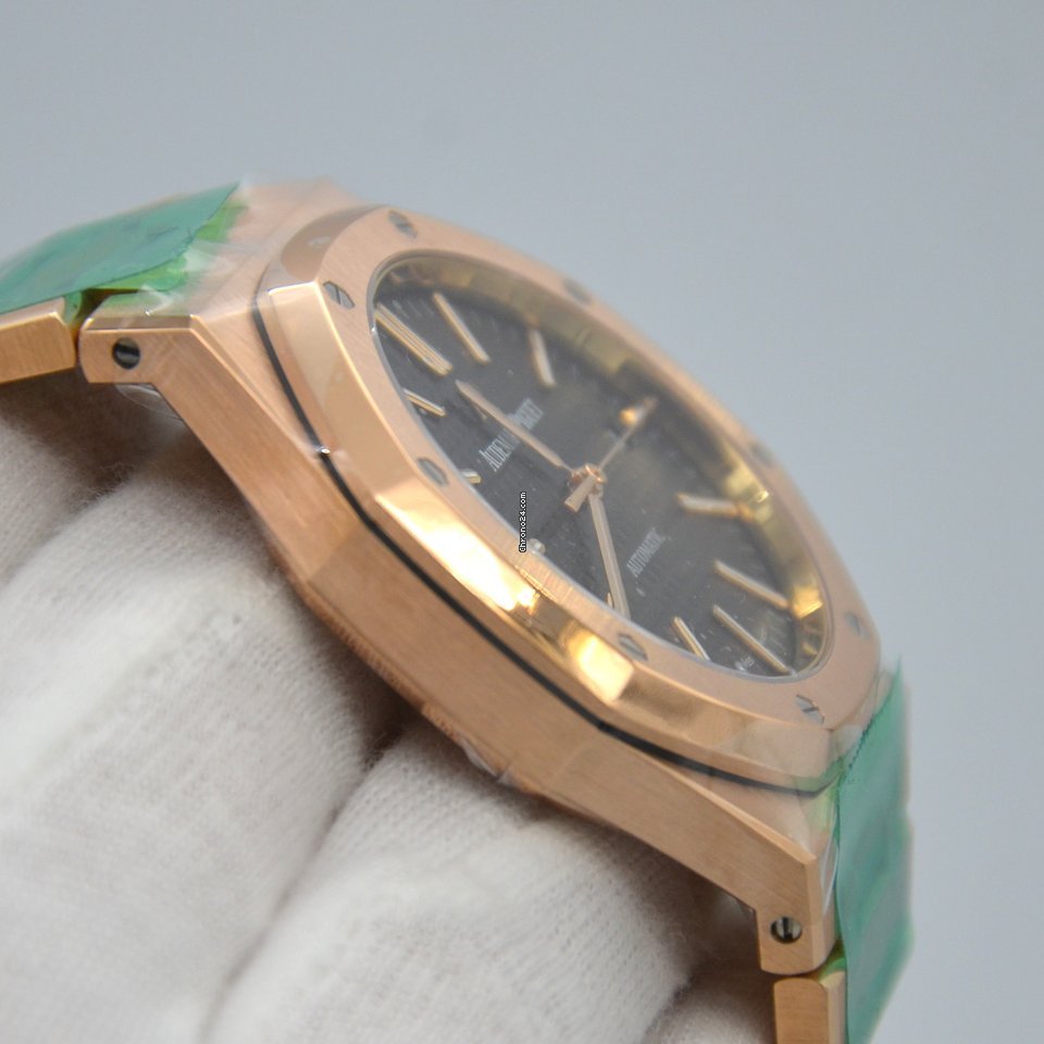 IMG_9081 Audemars Piguet Royal Oak Selfwinding Mens watch Unisex Automatic Rose gold 15400or.oo.1220or.01 Replica 5