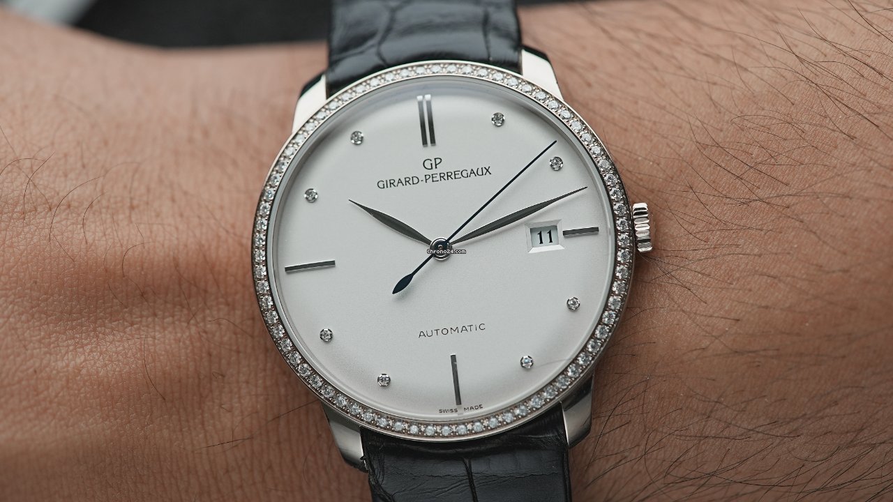 IMG_9081 Girard Perregaux 1966 Mens watch Unisex Automatic White gold 49525D53A1A1-BK6A Replica 5