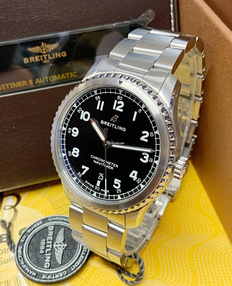 IMG_9081 Breitling Navitimer 8 Mens watch Unisex Automatic Steel A17314101B1A1 Replica 5