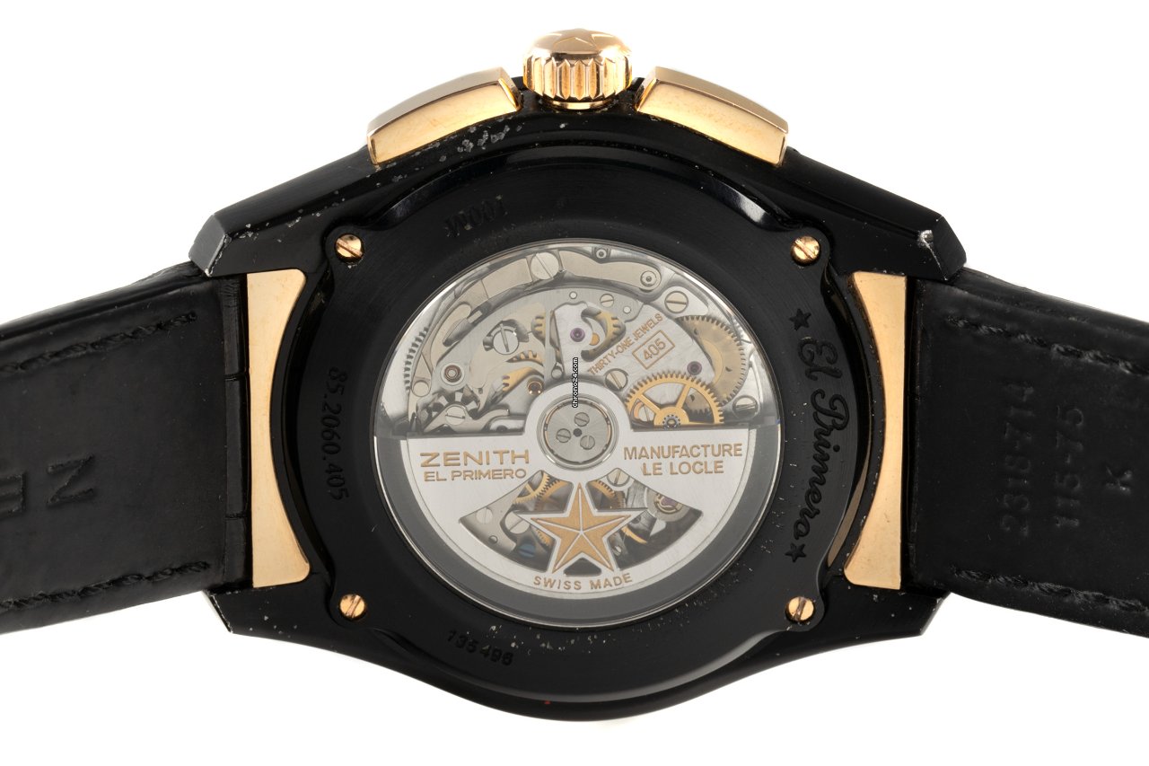 IMG_9081 Zenith El Primero Stratos Flyback Mens watch Unisex Automatic Gold Steel 85.2060.405 23.C714 Replica 5