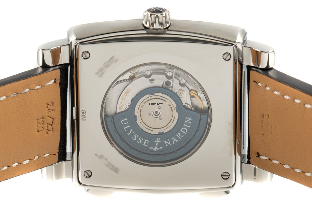 IMG_9081 Ulysse Nardin Quadrato Dual Time Mens watch Unisex Automatic Steel 243-92 Replica 5