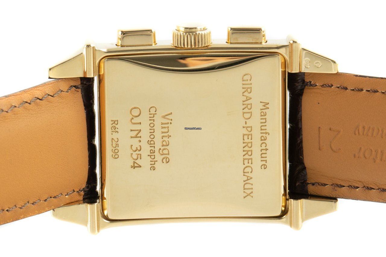 IMG_9081 Girard Perregaux Vintage 1945 Mens watch Unisex Automatic Yellow gold 2599 Replica 5