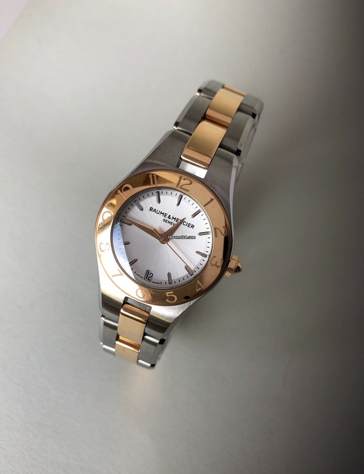Baume & Mercier Linea Womens watch Quartz Gold Steel M0A10080 Replica 5
