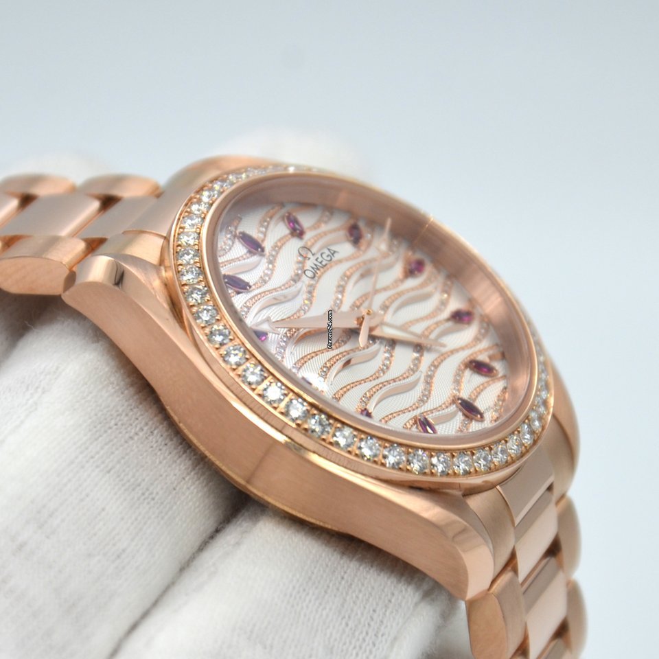 IMG_9081 Omega Seamaster Aqua Terra Womens watch Automatic Rose gold 220.55.34.20.99.004 Replica 5