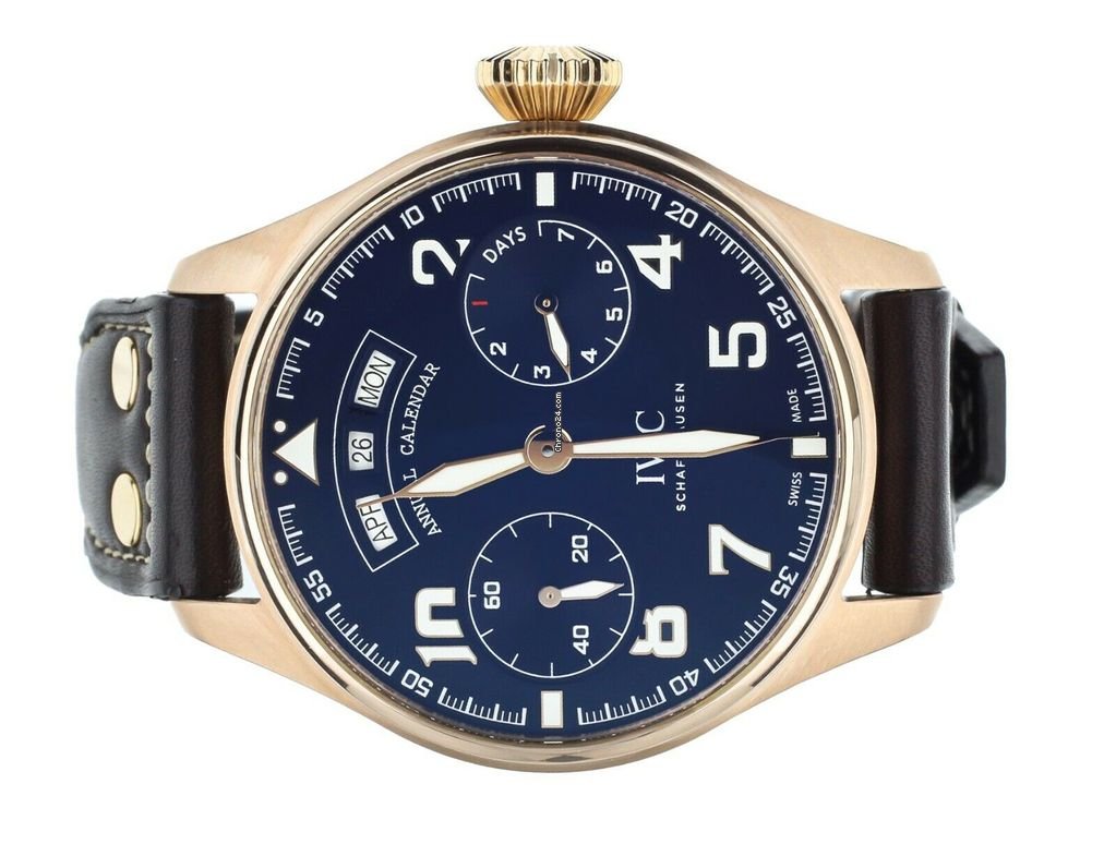 IMG_9081 IWC Big Pilot Mens watch Unisex Automatic Rose gold IW502701 Replica 5