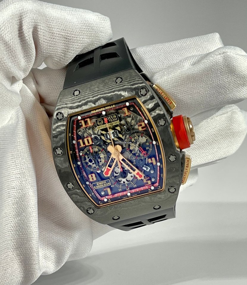IMG_9081 Richard Mille RM 011 Mens watch Unisex Automatic Rose gold RM11 F1 Lotus Romain Grosjean Replica 5