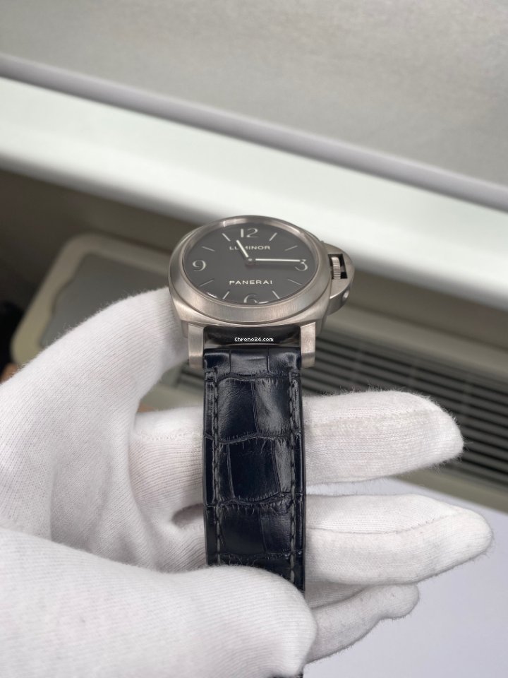 IMG_9081 Panerai Luminor Base Mens watch Unisex Manual winding Steel PAM 00176 Replica 5
