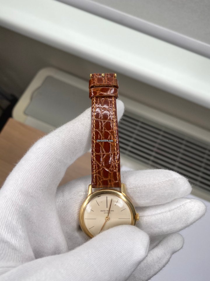 IMG_9081 Patek Philippe Calatrava Mens watch Unisex Manual winding Yellow gold 2593 Replica 5