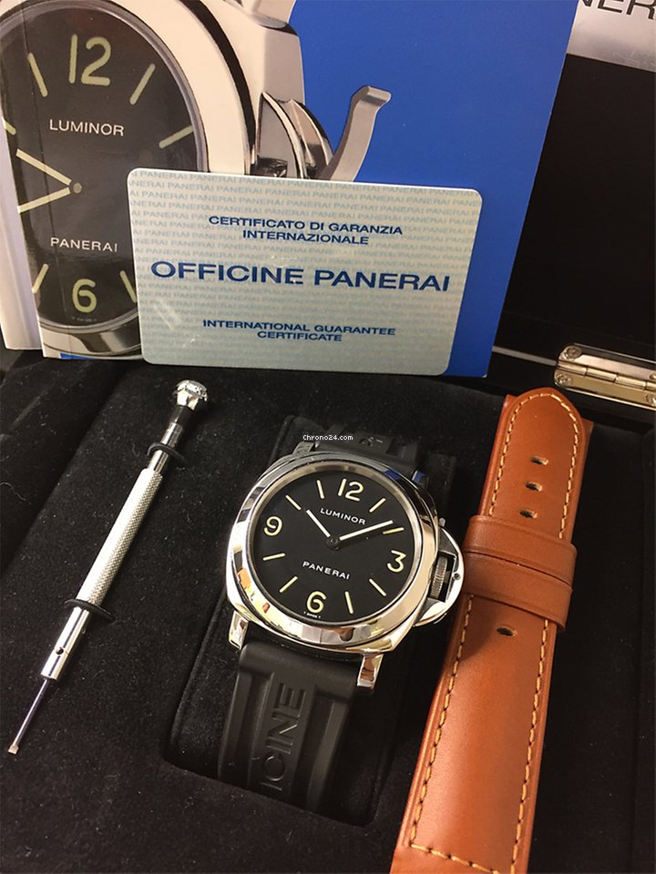 IMG_9081 Panerai Luminor Base Manual winding Steel PAM00002 Replica 5