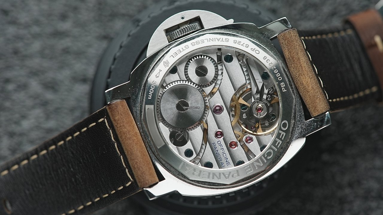 IMG_9081 Panerai Luminor Base Mens watch Unisex Manual winding Steel PAM 00112 Replica 5