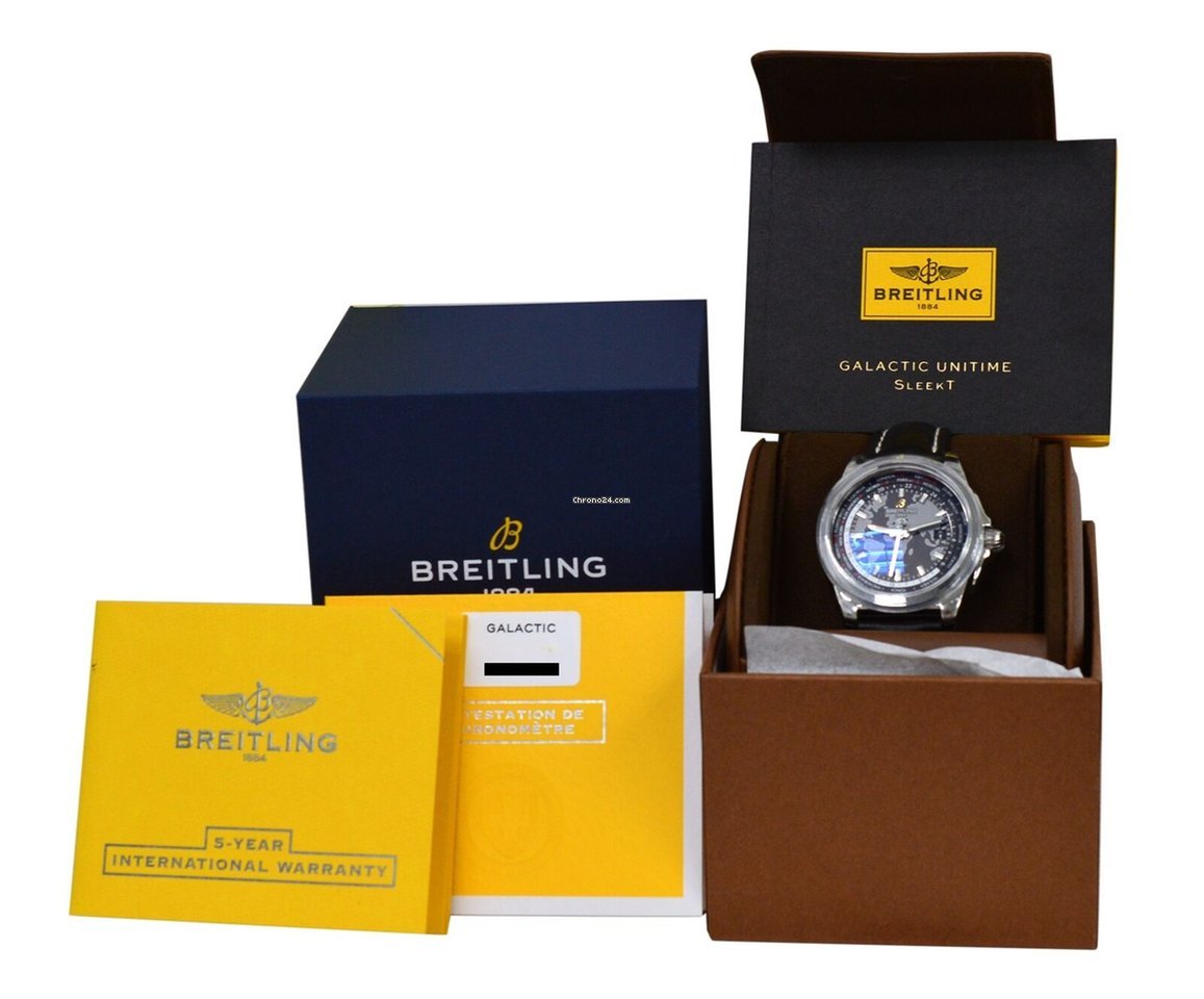 Breitling Galactic Unitime Mens watch Unisex Automatic Tungsten WB3510U4 BD94-435X Replica 5