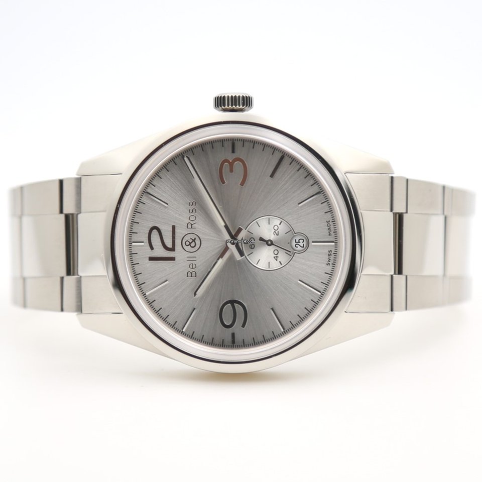 Bell & Ross Vintage Mens watch Unisex Automatic Steel BRG123-WH-ST SST Replica 5