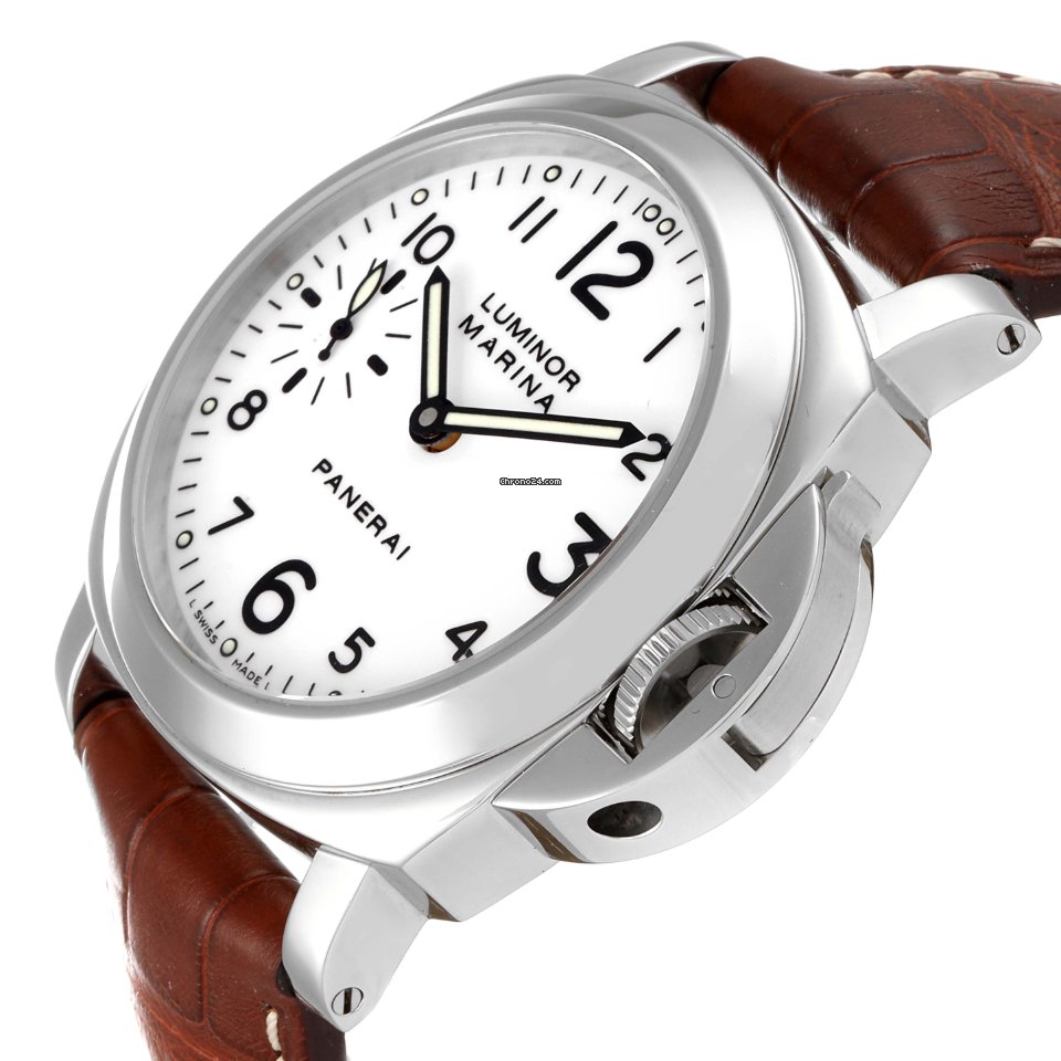 IMG_9081 Panerai Luminor Marina Mens watch Unisex Manual winding Steel PAM00113 Replica 5