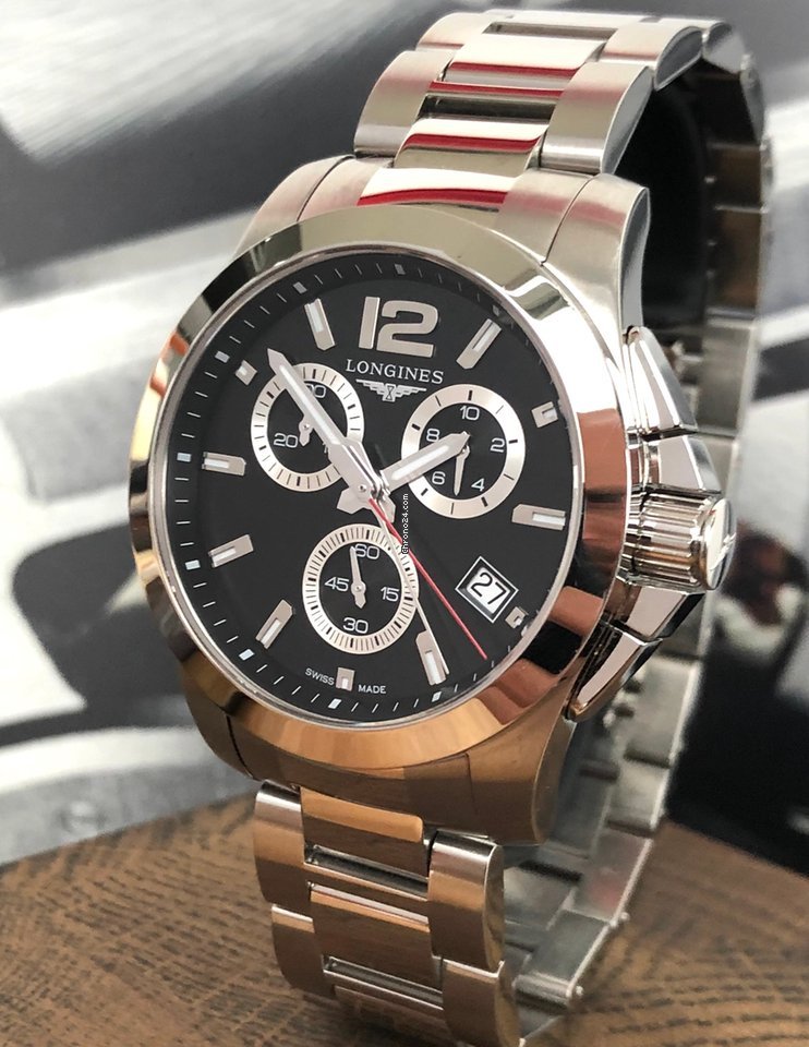 IMG_9081 Longines Conquest Mens watch Unisex Quartz Steel L3.702.4.56.6 Replica 5