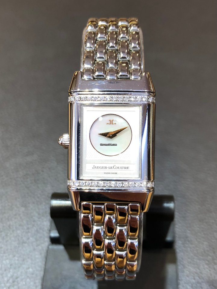 IMG_9081 Jaeger-LeCoultre Reverso Duetto Womens watch Manual winding Steel 266.8.44 Replica 5