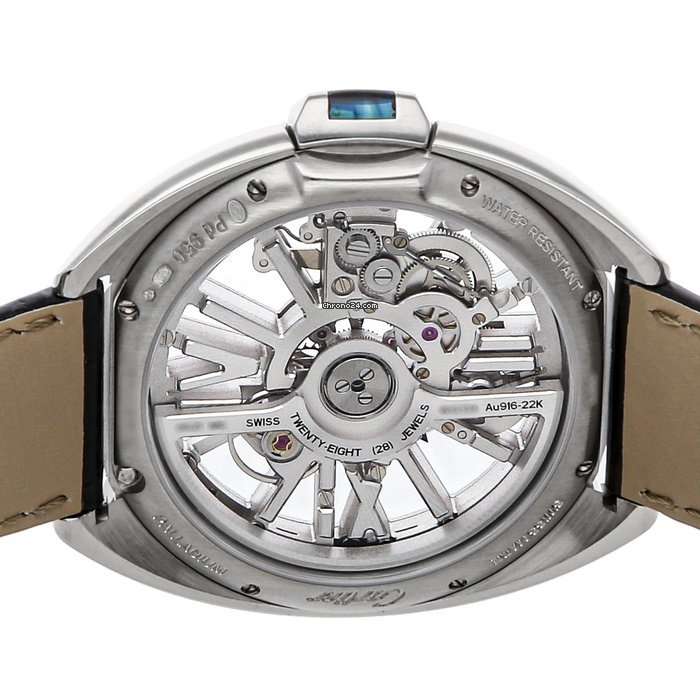 IMG_9081 Cartier Cle de Cartier Mens watch Unisex Automatic Palladium WHCL0008 Replica 5