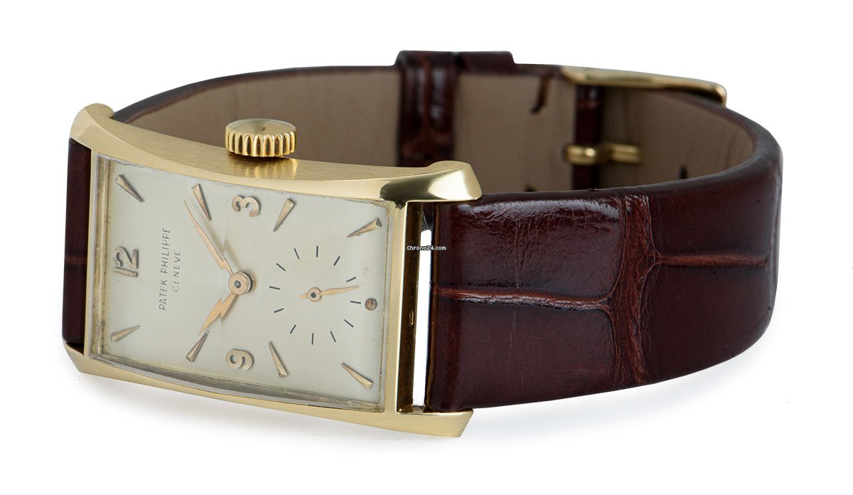 IMG_9081 Patek Philippe Hour Glass Mens watch Unisex Manual winding Yellow gold 2468 Replica 5