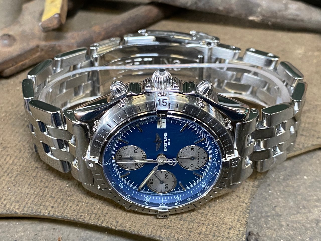 IMG_9081 Breitling Chronomat Mens watch Unisex Automatic Steel A13047 Replica 5