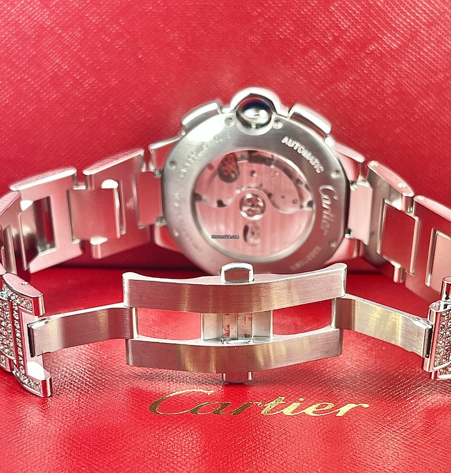 IMG_9081 Cartier Ballon Bleu 44mm Mens watch Unisex Automatic Steel W6920025 Replica 5