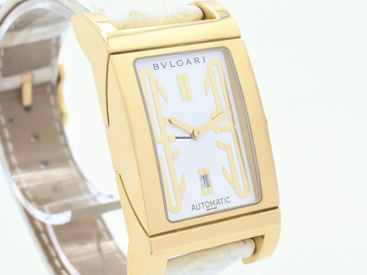 IMG_9081 Bulgari Rettangolo Mens watch Unisex Automatic Yellow gold RT 45 G Replica 5
