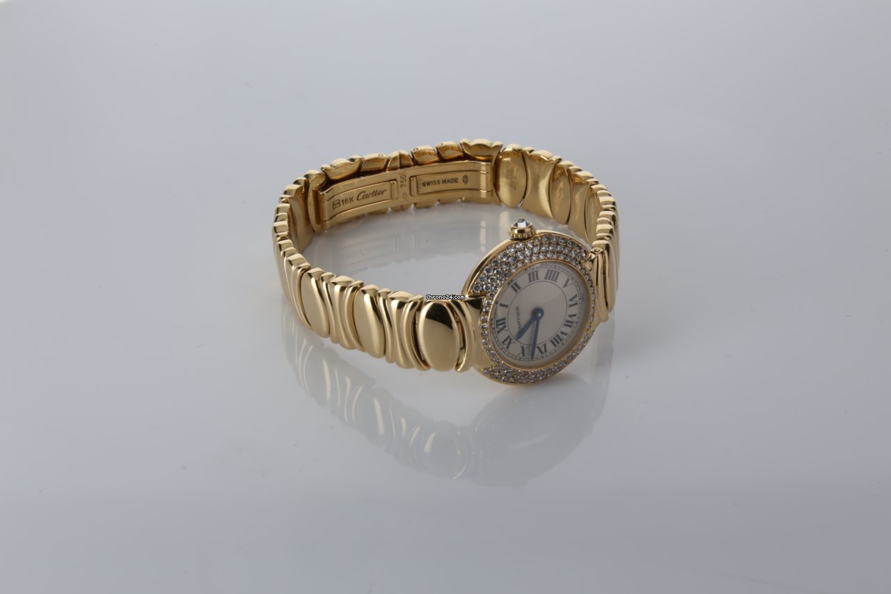 IMG_9081 Cartier Womens watch Quartz Yellow gold 878999 Replica 5