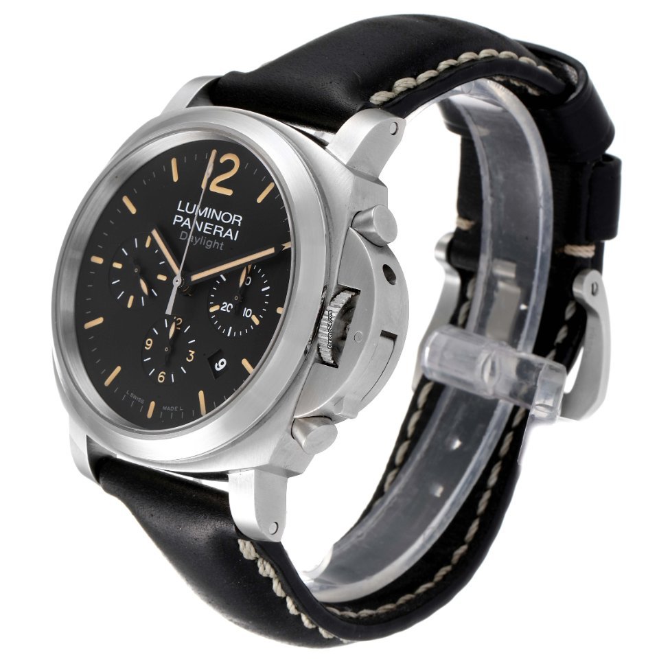 IMG_9081 Panerai Luminor Chrono Mens watch Unisex Automatic Steel PAM00356 Replica 5